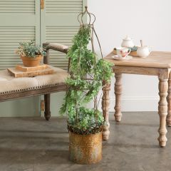 Garden Charms Rustic Topiary Planter Pot