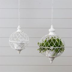 Garden Globe Hanging Planter Set of 2