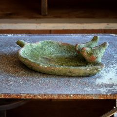 Garden Leaf Aged Bird Feeder