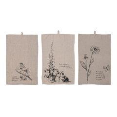 Garden Saying Tea Towel Set of 3