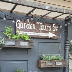 Garden Tours Canvas Wall Sign