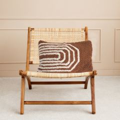 Geometric Design Tufted Lumbar Pillow