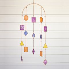 Geometric Glass Wind Chime