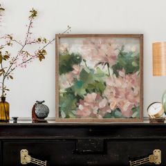 Geranium Garden By Carol Framed Wall Art