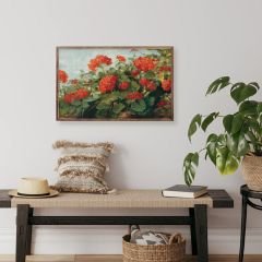 Geranium Wave By Carol Robinson Framed Wall Art
