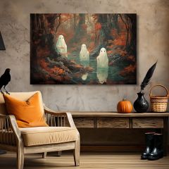 Ghost In The Forest Canvas Wall Art