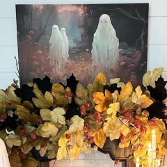 Ghost In The Wildflowers Canvas Wall Art