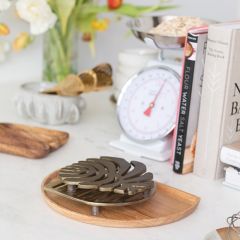 Gilded Leaf Trivet