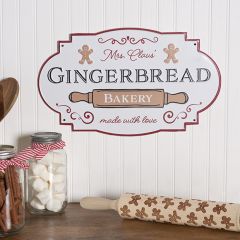 Gingerbread Bakery Metal Sign