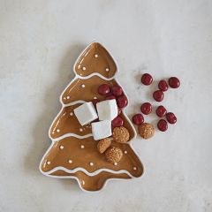 Gingerbread Christmas Tree Platter