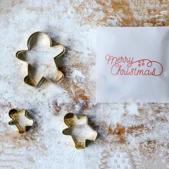 Gingerbread Man Cookie Cutter Set of 3