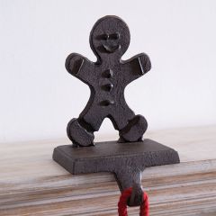 Gingerbread Man Stocking Holder Set of 2
