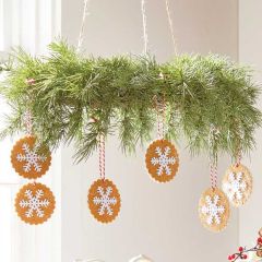 Gingerbread Snowflake Ornament Set of 6