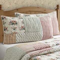 Gingham and Floral Patchwork King Size Sham