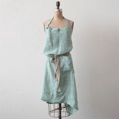 Gingham Check Cotton Apron