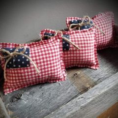 Gingham Flag Bowl Filler Set of 3