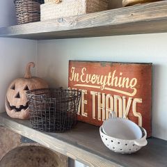 Give Thanks Metal Sign