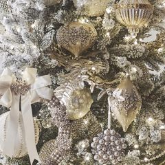 Glam Beaded Ornament Set of 3