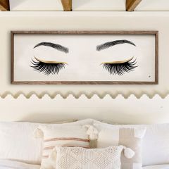 Glam Eyes Wood Wall Art
