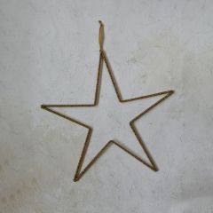 Glamorous Gold Beaded Hanging Star Set of 3