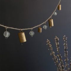 Glass Bead and Bell Garland