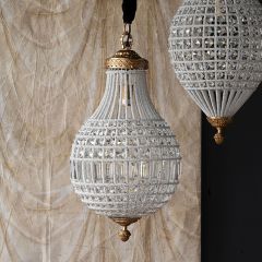 Glass Beaded Prism Chandelier