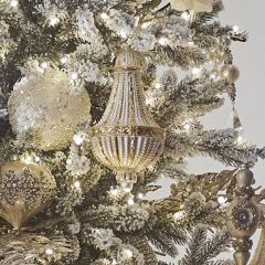 Glass Chandelier Ornament 8 Inch