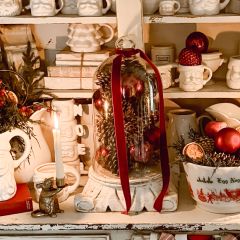 Glass Cloche With Plate