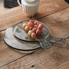 Glass Cutting Board Server Set of 2