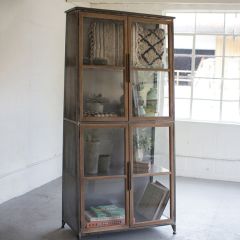 Glass Door Slanted Display Cabinet
