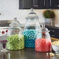Glass Jar Canister With Lid