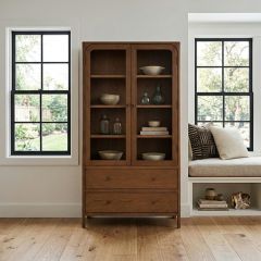 Glass Paneled Double Door Display Cabinet