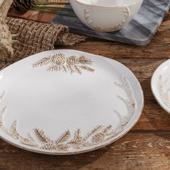 Glazed Antler Design Dinner Plate