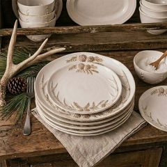 Glazed Antler Design Salad Plate