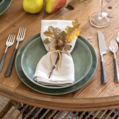 Glazed Sage Stoneware Salad Plate