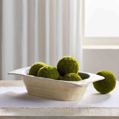 Glazed Stoneware Dough Bowl