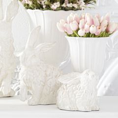 Glazed Terracotta Bunny Figure