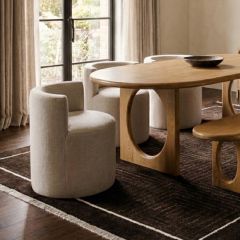 Gliding Slip Covered Dining Chair