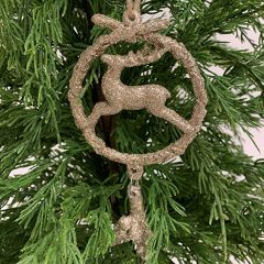 Glitter and Shine Deer Ornament