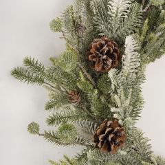 Glittered Mixed Evergreen Wreath