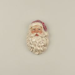 Glittered Santa Head Wall Decor 10 Inch