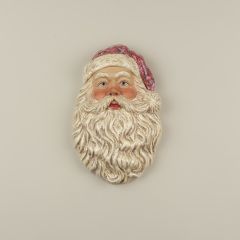 Glittered Santa Head Wall Decor 16 Inch