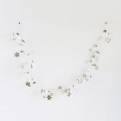 Glittered Snowflake Garland