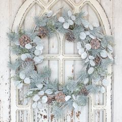 Glittered Snowy Eucalyptus Wreath