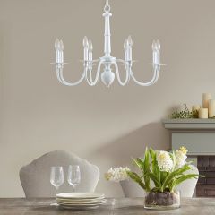 Glossy Elegance 8 Light Chandelier