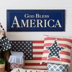 God Bless America Framed Sign