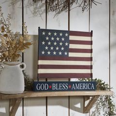 God Bless America Tabletop Decor Set of 2
