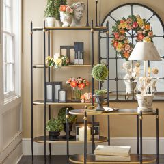 Gold Accented 4 Tier Shelf