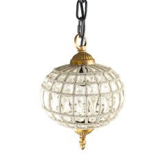 Gold Accented Hanging Globe Light