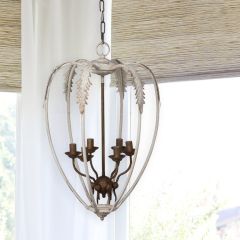 Gold Accented Teardrop Chandelier